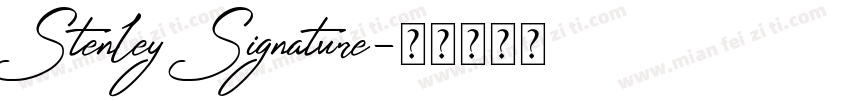 Stenley Signature字体转换